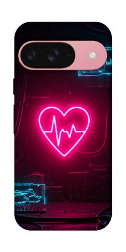 Чехол itsPrint Neon heart для Google Pixel 9