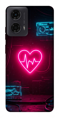 Чехол itsPrint Neon heart для Motorola Moto G24