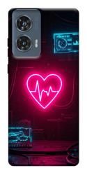 Чехол itsPrint Neon heart для Motorola Edge 50 Fusion