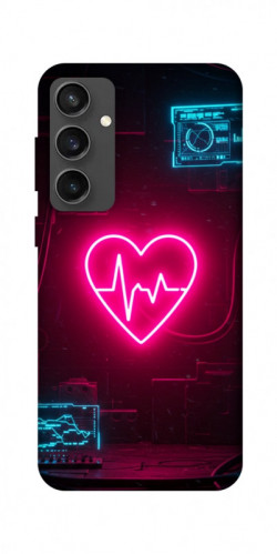 Чохол itsPrint Neon heart для Samsung Galaxy S24 FE