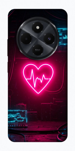 Чехол itsPrint Neon heart для Xiaomi Redmi 14C / Poco C75