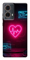 Чехол itsPrint Neon heart для Motorola Moto G85