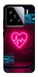 Чехол itsPrint Neon heart для Xiaomi 15