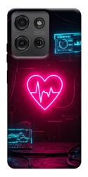 Чехол itsPrint Neon heart для Motorola Moto G75 5G