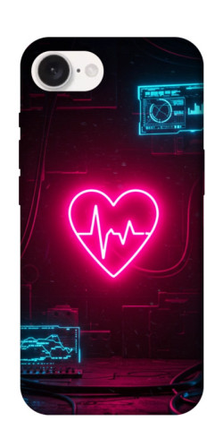 Чехол itsPrint Neon heart для Apple iPhone 16e (6.1")
