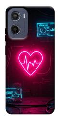 Чехол itsPrint Neon heart для Motorola Moto G05
