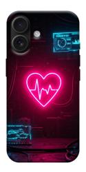Чехол itsPrint Neon heart для Apple iPhone 17 (6.3")
