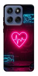 Чехол itsPrint Neon heart для Motorola Edge 60 Fusion