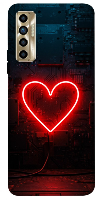 Чехол itsPrint Яркое сердце для TECNO Camon 17P, любовь, купить оптом с доставкой