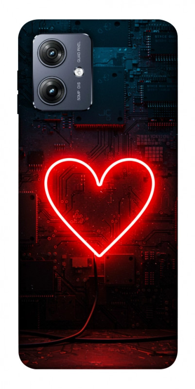 Чехол itsPrint Яркое сердце для Motorola Moto G54, любовь, купить оптом с доставкой