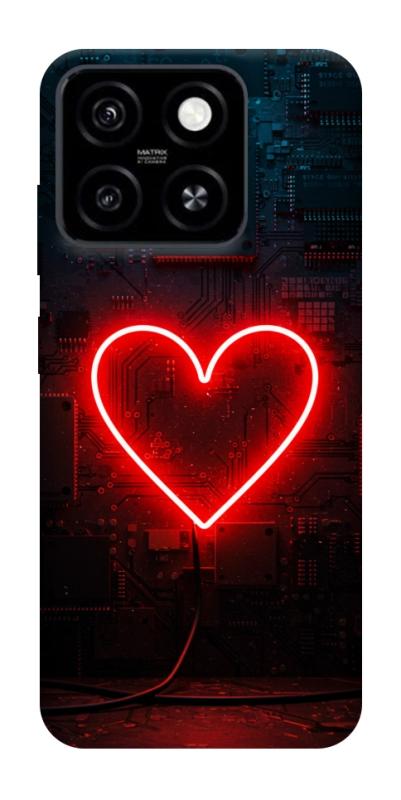 Чехол itsPrint Яркое сердце для ZTE Blade A55 4G, любовь, купить оптом с доставкой
