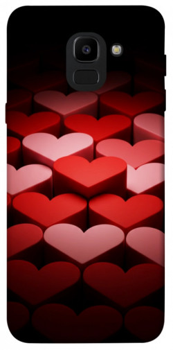 Чехол itsPrint Hearts pattern для Samsung J600F Galaxy J6 (2018)