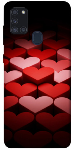 Чохол itsPrint Hearts pattern для Samsung Galaxy A21s