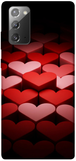 Чохол itsPrint Hearts pattern для Samsung Galaxy Note 20