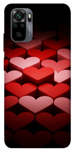 Чохол itsPrint Hearts pattern для Xiaomi Redmi Note 10 / Note 10s