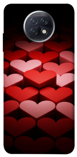 Чохол itsPrint Hearts pattern для Xiaomi Redmi Note 9 5G / Note 9T