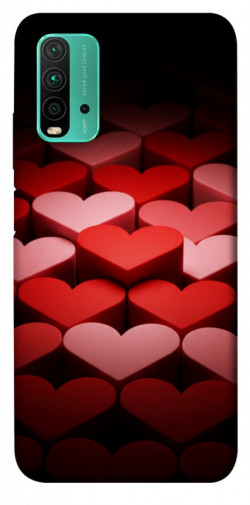 Чехол itsPrint Hearts pattern для Xiaomi Redmi Note 9 4G / Redmi 9 Power / Redmi 9T