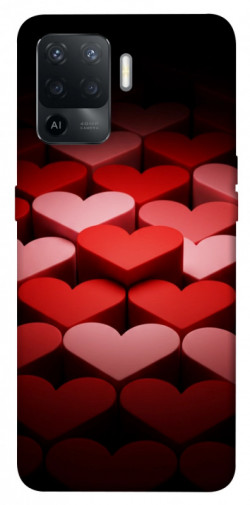 Чехол itsPrint Hearts pattern для Oppo Reno 5 Lite