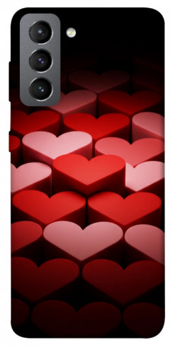 Чехол itsPrint Hearts pattern для Samsung Galaxy S21 FE
