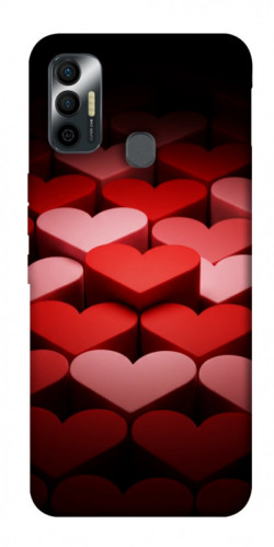 Чехол itsPrint Hearts pattern для TECNO Spark 7