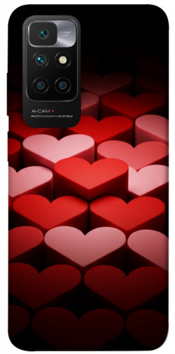 Чохол itsPrint Hearts pattern для Xiaomi Redmi 10