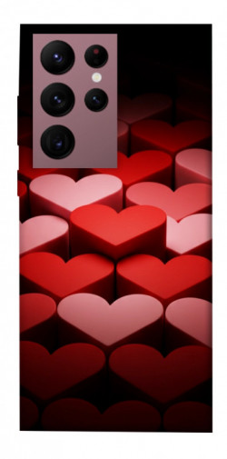 Чехол itsPrint Hearts pattern для Samsung Galaxy S22 Ultra