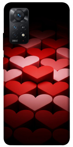 Чехол itsPrint Hearts pattern для Xiaomi Redmi Note 11 Pro 4G/5G