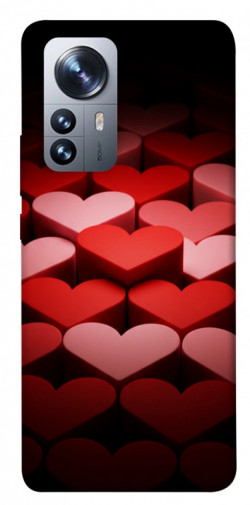 Чехол itsPrint Hearts pattern для Xiaomi 12 / 12X