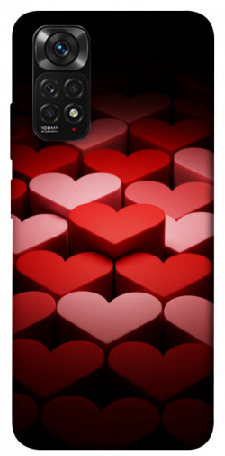 Чехол itsPrint Hearts pattern для Xiaomi Redmi Note 11 (Global) / Note 11S
