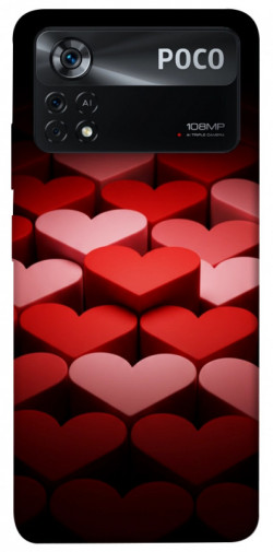 Чехол itsPrint Hearts pattern для Xiaomi Poco X4 Pro 5G