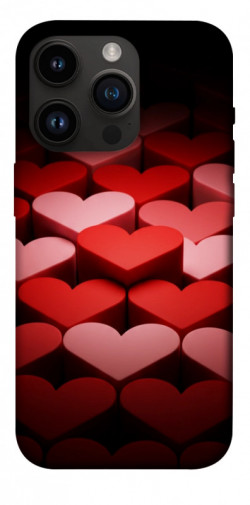 Чехол itsPrint Hearts pattern для Apple iPhone 14 Pro (6.1")