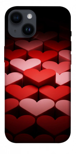 Чехол itsPrint Hearts pattern для Apple iPhone 14 (6.1")