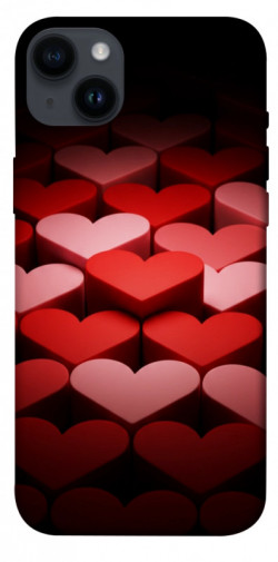 Чехол itsPrint Hearts pattern для Apple iPhone 14 Plus (6.7")