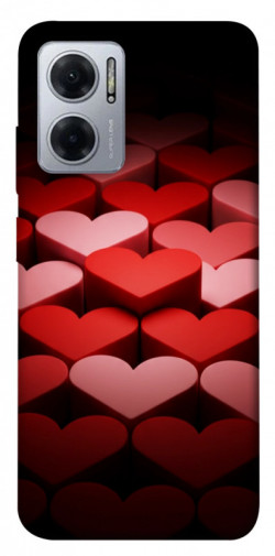 Чехол itsPrint Hearts pattern для Xiaomi Redmi Note 11E