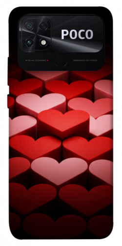 Чехол itsPrint Hearts pattern для Xiaomi Poco C40