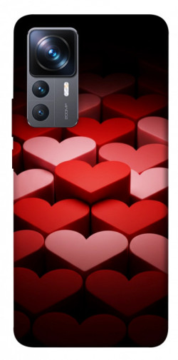 Чехол itsPrint Hearts pattern для Xiaomi 12T / 12T Pro