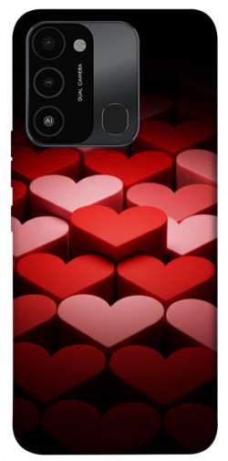 Чехол itsPrint Hearts pattern для Tecno Spark Go 2022 (KG5m)