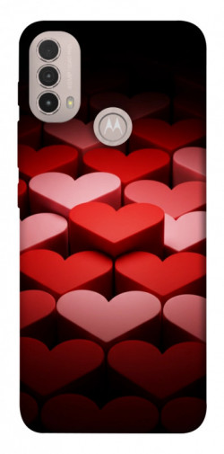 Чехол itsPrint Hearts pattern для Motorola Moto E40