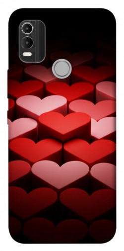 Чехол itsPrint Hearts pattern для Nokia C21 Plus