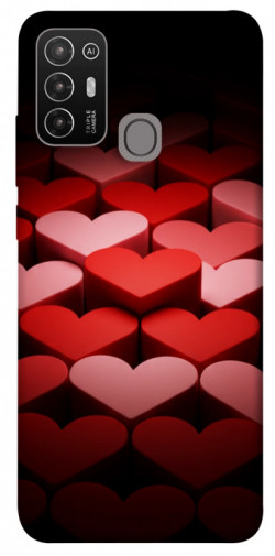 Чехол itsPrint Hearts pattern для ZTE Blade A52