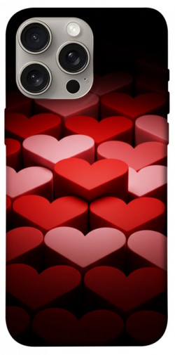 Чехол itsPrint Hearts pattern для Apple iPhone 15 Pro Max (6.7")