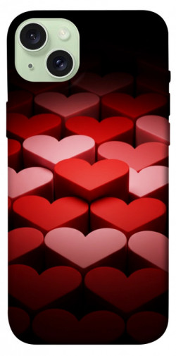 Чехол itsPrint Hearts pattern для Apple iPhone 15 Plus (6.7")