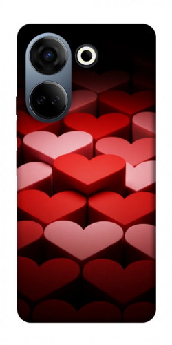 Чехол itsPrint Hearts pattern для TECNO Camon 20 Pro (CK7n)