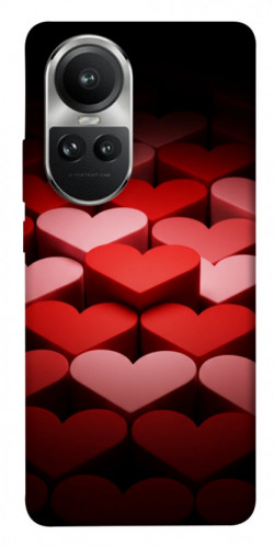 Чохол itsPrint Hearts pattern для Oppo Reno 10