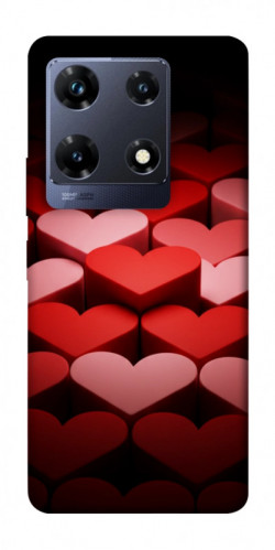 Чехол itsPrint Hearts pattern для Infinix Note 30 Pro