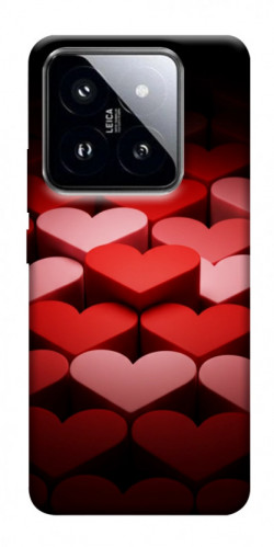 Чехол itsPrint Hearts pattern для Xiaomi 14 Pro