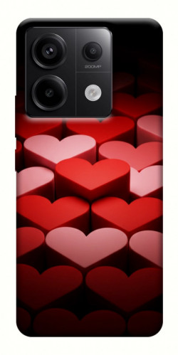 Чехол itsPrint Hearts pattern для Xiaomi Redmi Note 13 Pro 4G