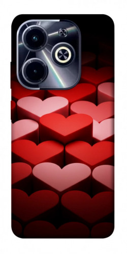 Чехол itsPrint Hearts pattern для Infinix Hot 40i