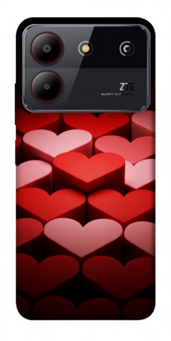 Чехол itsPrint Hearts pattern для ZTE Blade A54 4G