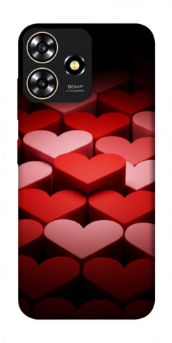 Чехол itsPrint Hearts pattern для ZTE Blade A73 4G
